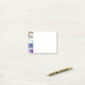 White Kitten Illustratie Post-it® Notes (Op bureau)