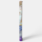  White Kitten Illustratie Samsung Galaxy Hoesje (Linkerkant)