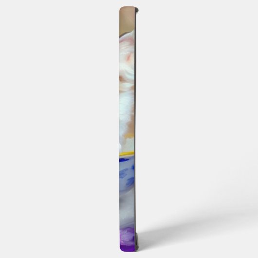  White Kitten Illustratie Samsung Galaxy Hoesje (Linkerkant)