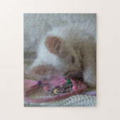 White Kitten Jigzaag Puzzle Legpuzzel (Verticaal)