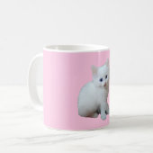 White Kitten Koffiemok (Voorkant links)