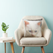 White Kitten Kussen (Stoel)