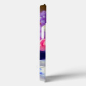  White Kitten met Paars lintje Case-Mate iPhone Case (Achterkant / Rechts)