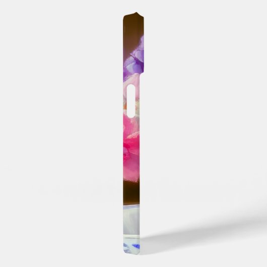 White Kitten met Paars lintje Case-Mate iPhone Case (Achterkant / Rechts)