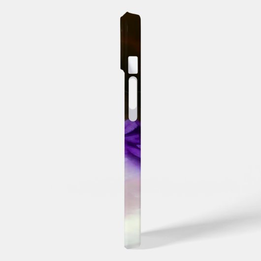  White Kitten met Paars lintje Case-Mate iPhone Case (Achterkant / Links)