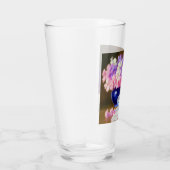  White Kitten met Paars lintje Glas (Rechts)