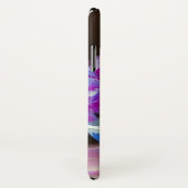 White Kitten met roze bloemen Case-Mate iPhone Case (Achterkant / rechts)