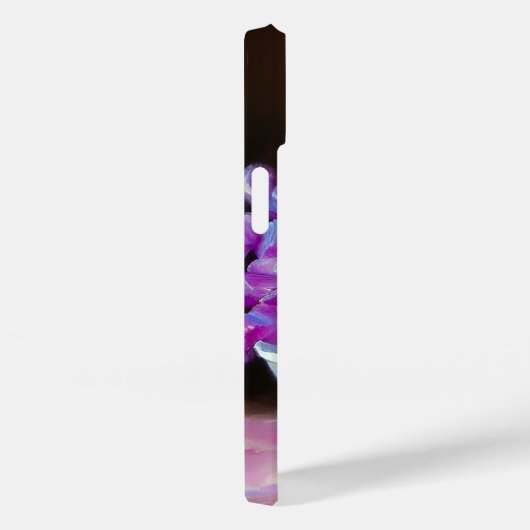  White Kitten met roze bloemen Case-Mate iPhone Case (Achterkant / Rechts)