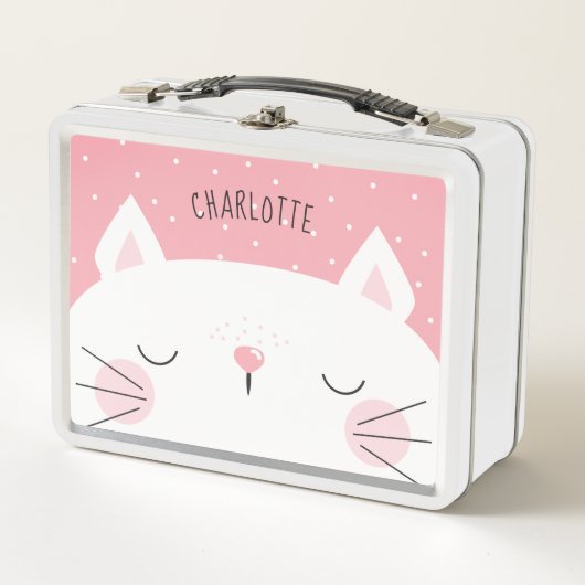 White Kitten - Naam - Roze (Voorkant)