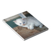 White Kitten Notitieblok (Schuin)