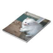 White Kitten Notitieblok (Linkerzijde)