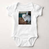 White Kitten Romper (Voorkant)