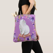 White Kitty Cat Tote Bag (Dichtbij)