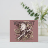 White Knight Carnivale Style Briefkaart (Staand voorkant)