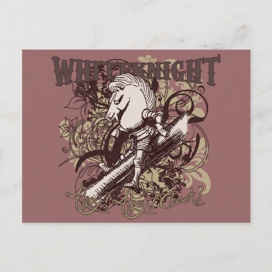 White Knight Carnivale Style Briefkaart (Voorkant)