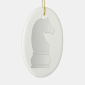 White knight chess keramisch ornament (Rechts)