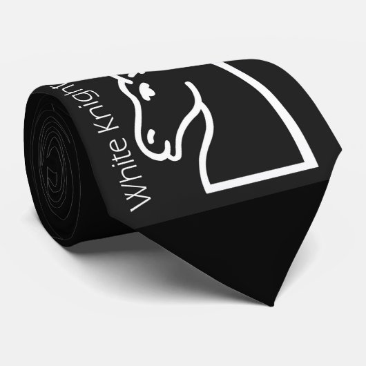 "White Knight" Chess Theme Stropdas (Opgerold)