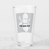 White Knight Drink glas (Achterkant)