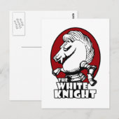White Knight Logo Red Briefkaart (Voorkant / Achterkant)