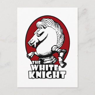 White Knight Logo Red Briefkaart