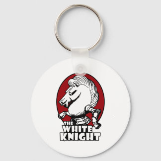 White Knight Logo Red Sleutelhanger