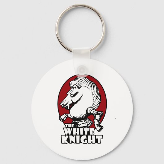 White Knight Logo Red Sleutelhanger (Voorkant)