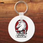 White Knight Logo Red Sleutelhanger (Voorkant)