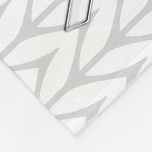 White Knit Ribbon Awareness Print Fleece Deken (Hoek)