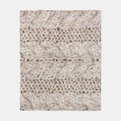 White knitting wool texture background. fleece deken (Voorkant)