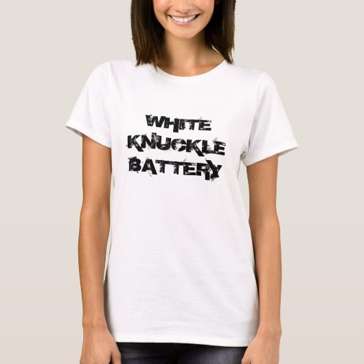 WHITE KNUCKLE BATTERY - Meisjeszwigertank T-shirt (Voorkant)