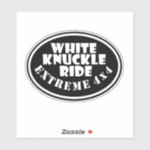 White Knuckle Ride, Extreme 4x4 Sticker (Vel)