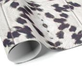 White Koeienhuid Patchwork Afdruk verpakkingspapie Cadeaupapier (Rol Hoek)