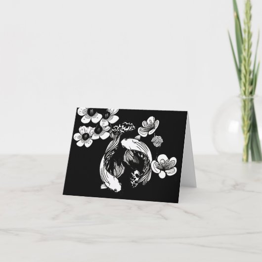 White Koi Kaart (Voorkant)