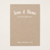 White Kraft Jewelry Designer die Kaart verdient (Voorkant)