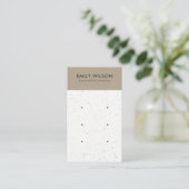 WHITE KRAFT TERRAZZO 3 STUD EARRING DISPLAY CARD VISITEKAARTJE (Staand voorkant)