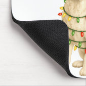 White Lab Christmas Tree Light Pajama Labrador Dog Muismat (Hoek)