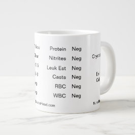 White Lab Cup "Urinalyse" Grote Koffiekop