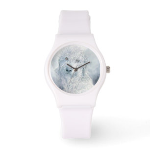 White Labradoodle Horloge