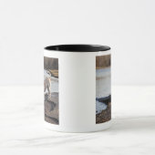 White Labrador bij een meer Mok (Midden)