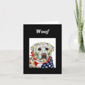 White Labrador Retriever Dog Blank Note Kaart (Voorkant)