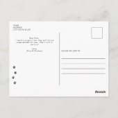 White Labrador Retriever Dog Briefkaart (Achterkant)