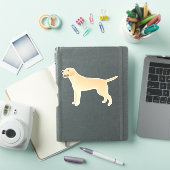 White Labrador Retriever Hondenras Silhouette Sticker (iPad Cover)
