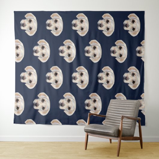 White Labrador Retriever Wandkleed (In Situ (horizontaal))