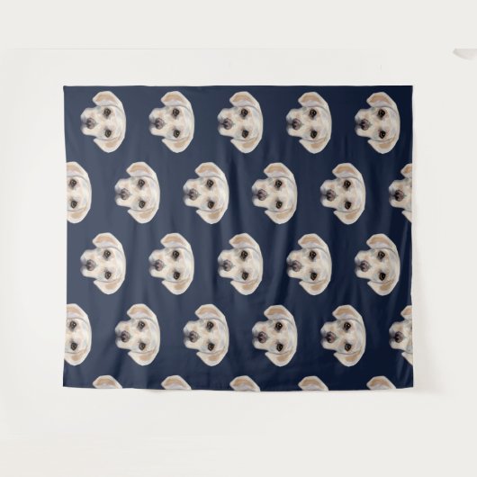 White Labrador Retriever Wandkleed (Voorkant (horizontaal))