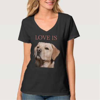 White Labrador Retriever Yellow Love Lab T-shirt