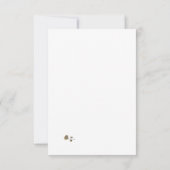 White Lace and Roos Leaves Response Kaart (Achterkant)