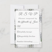 White Lace and Roos Leaves Response Kaart