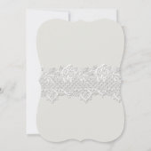 White Lace & Babies Breath Vrijgezellenfeest Kaart (Achterkant)