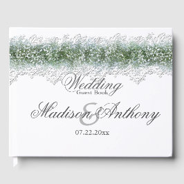 White Lace & Babies Breath Wedding Gastenboek