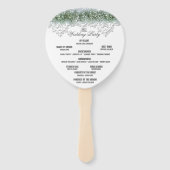 White Lace & Babies Breath Wedding Handwaaier (Achterkant)